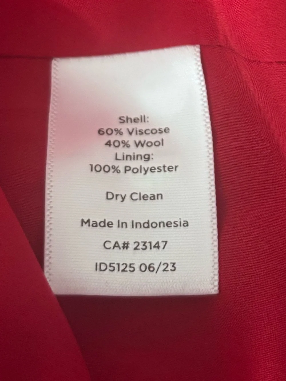 Talbots red jacket